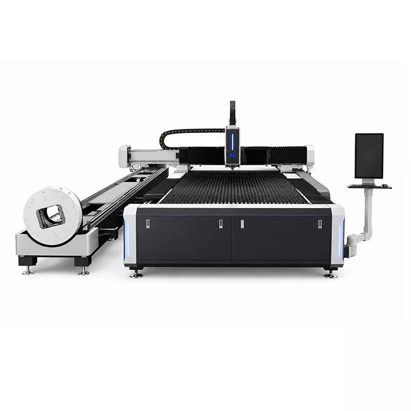 Máquina de corte de placas e tubos semi-fechados